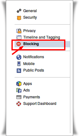Blocking in Facebook