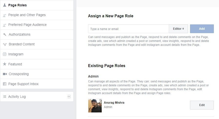 Admin Role - How to Delete a Facebook Page