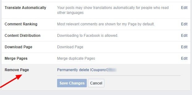 Delete Page - How to Delete a page on Facebook