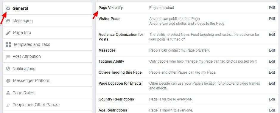 Page Visibility - How to delete a page you created on Facebook