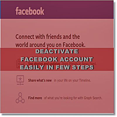 Deactivate Facebook account