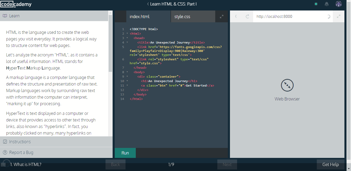 codecademy javascript