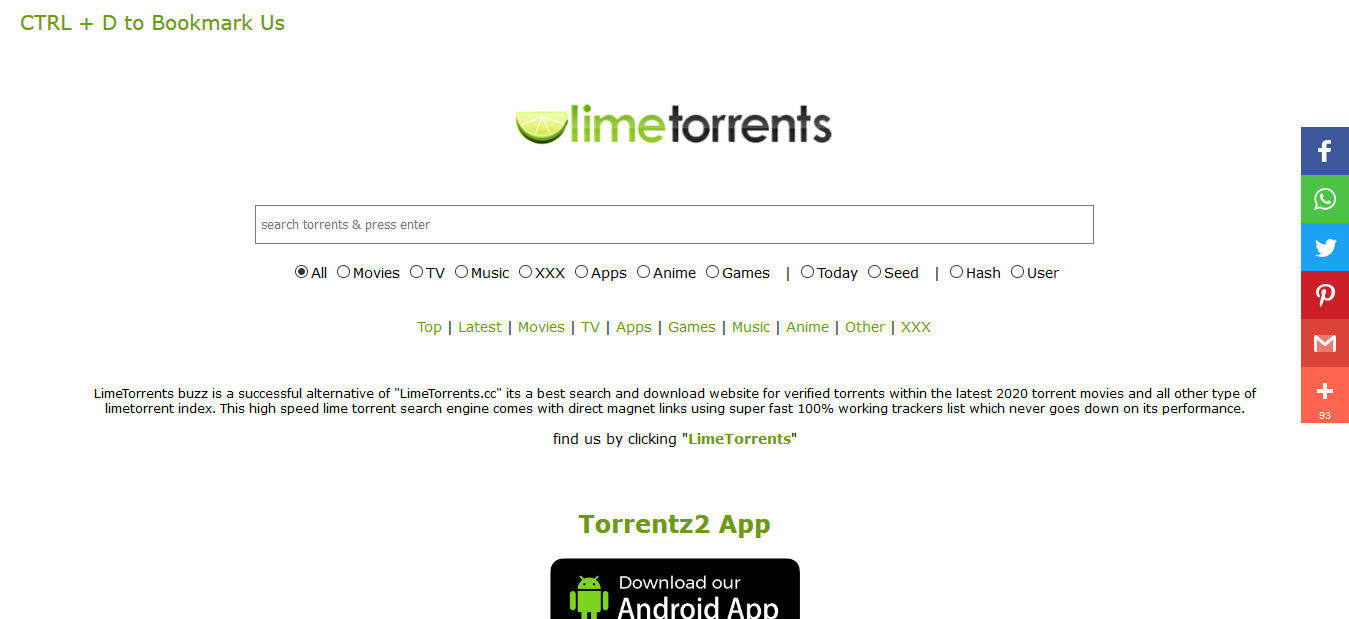 LimeTorrents Download Verified Torrents FAST