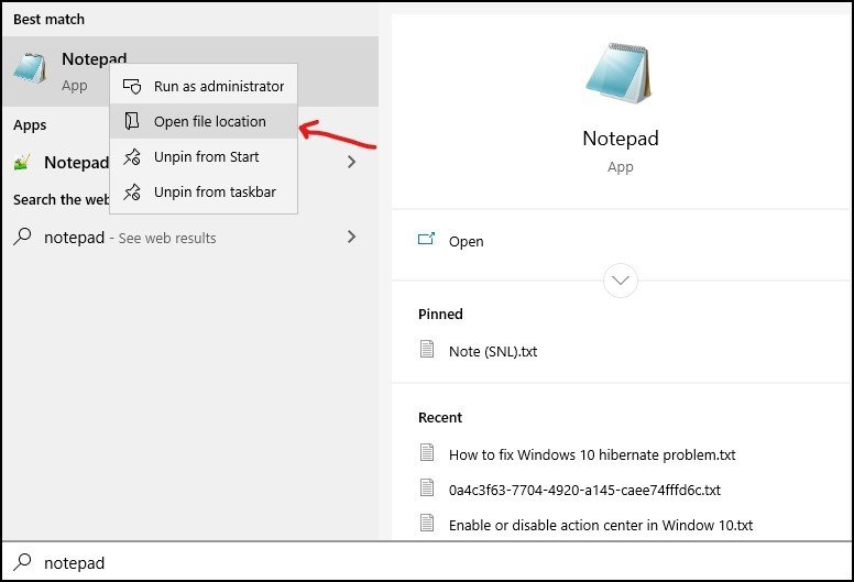 how-to-create-notepad-shortcut-key-to-open-txt-file-in-windows-10