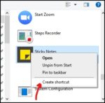 How to put Sticky Notes or Notepad on Desktop Windows 10