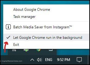 Let Google Chrome run in the background 6