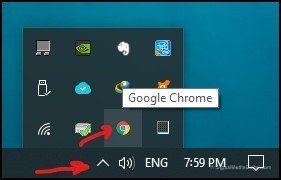 System tray - Chrome icon 5