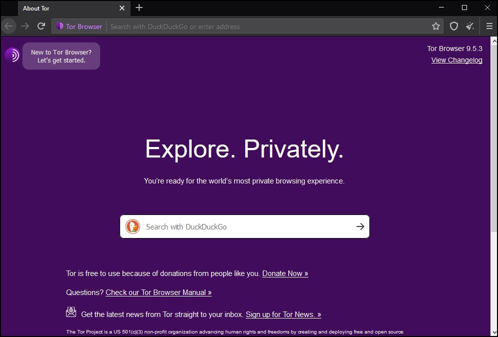 why does tor browser install to desktop