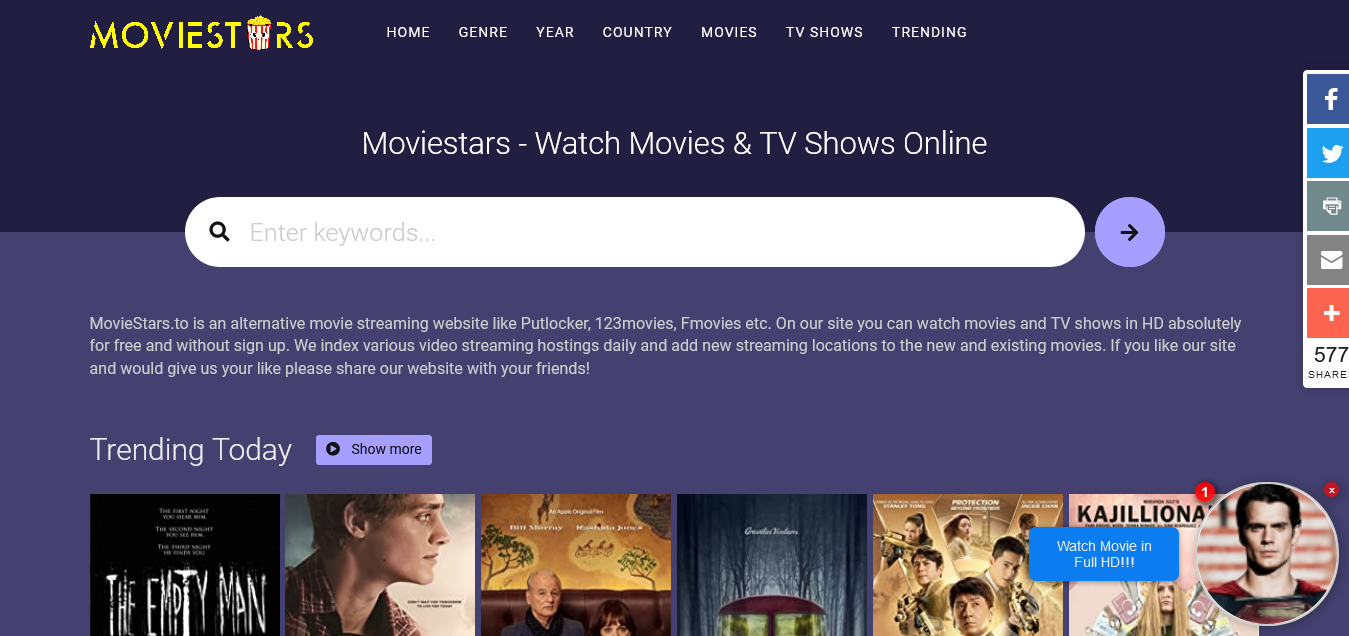 MovieStars – Watch HD Movies Online for Free