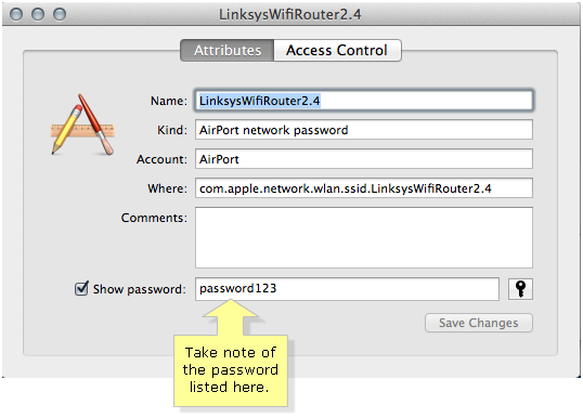 Show password in Mac OS
