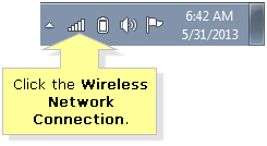 Wireless network connection in windows 7