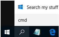taskbar search icon in windows 10