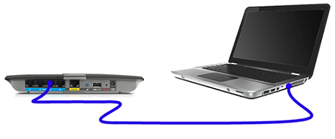Connect computer to secondary router