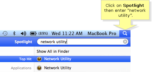 Mac OS spotlight