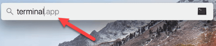 launch spotlight in Mac OS