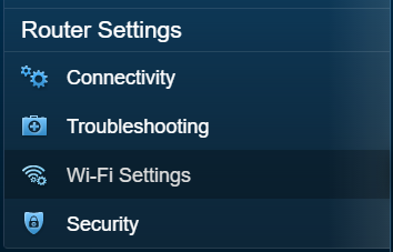 Linksys Wi Fi settings