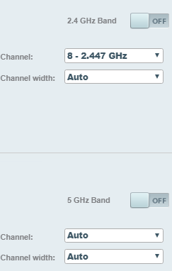 Linksys toggle off