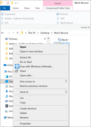 Extracting selected ZIP files 2