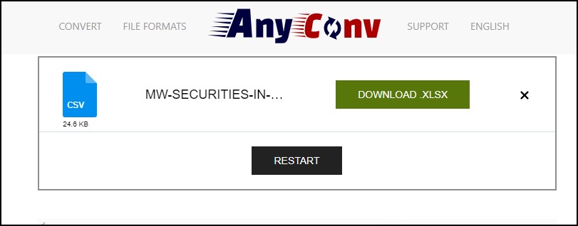 AnyConv Download converted file