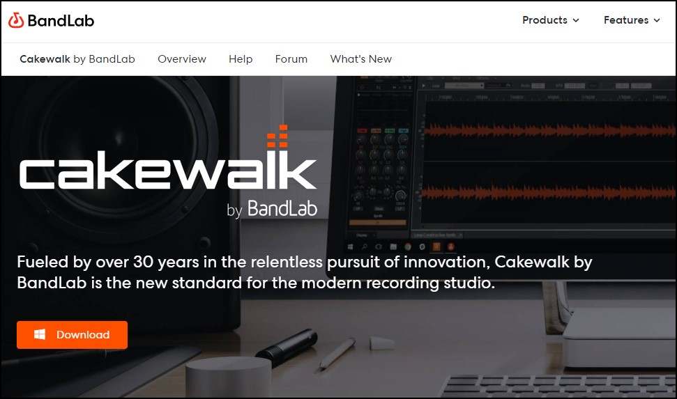 Cakewalk by BandLab free recording software