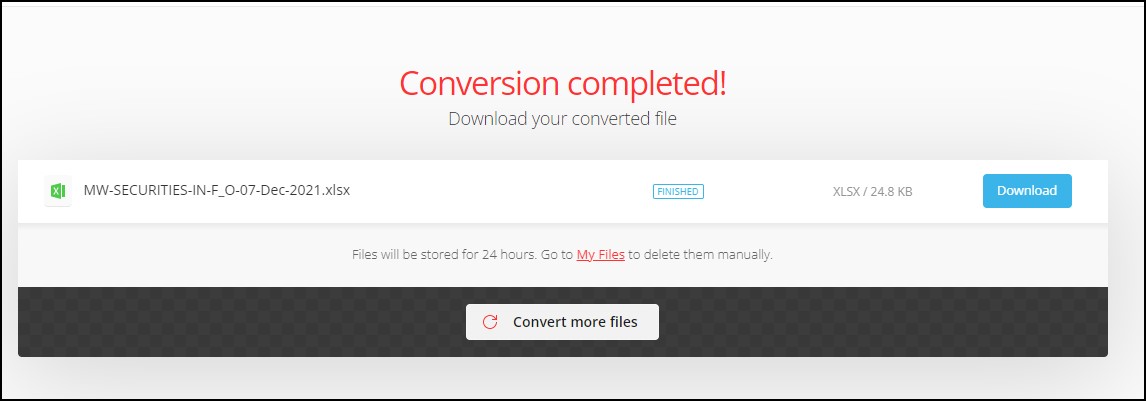 Convertio file conversion completed