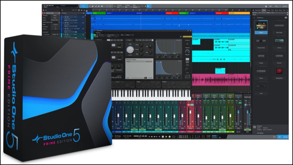 Studio One 5 Prime free recording software