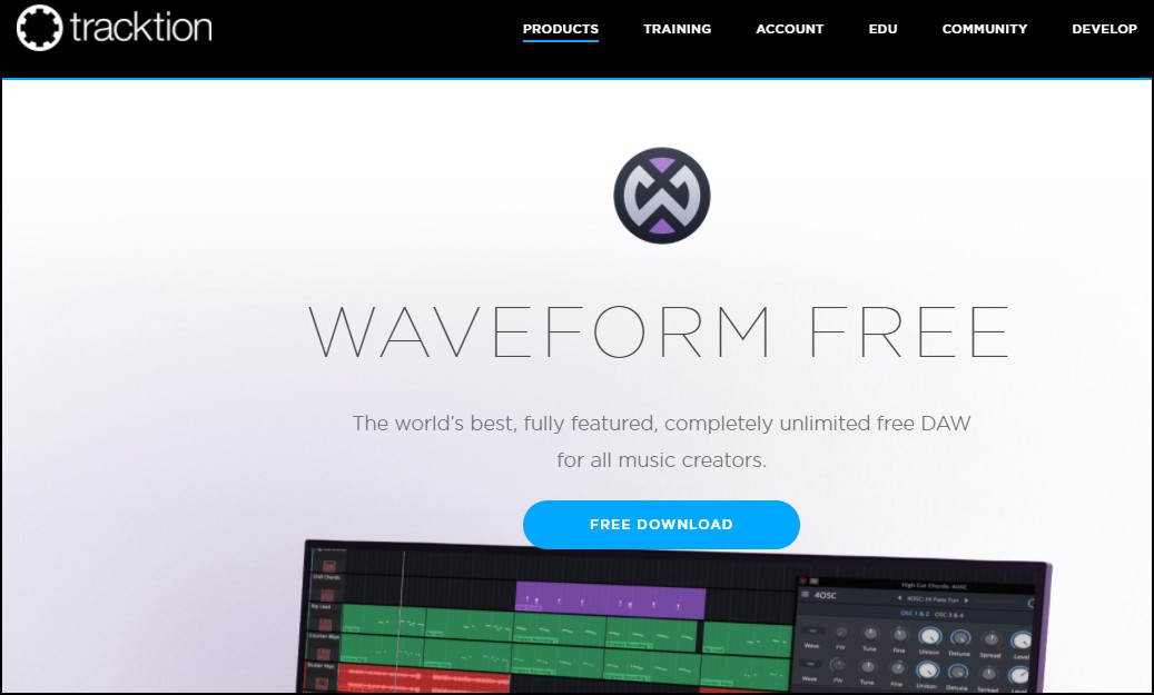 Waveform Free recording software