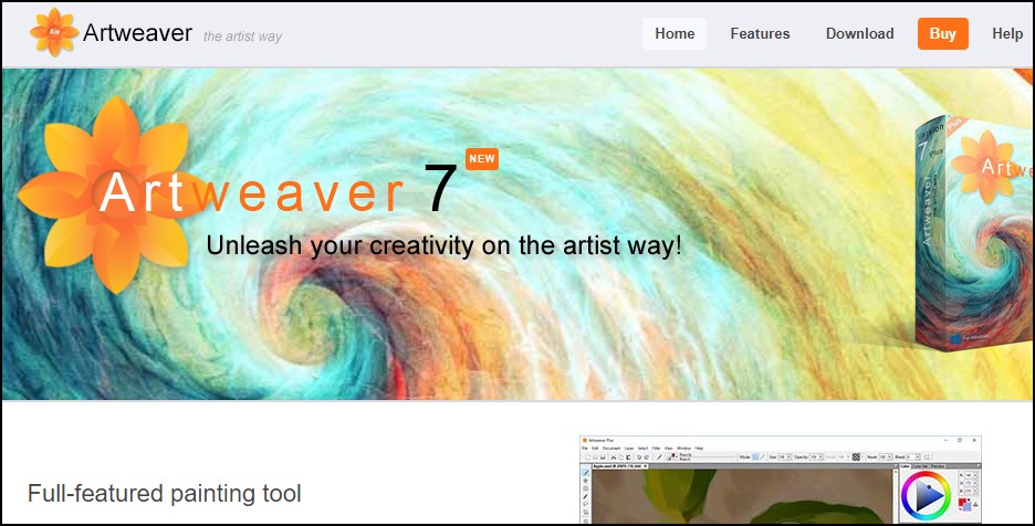 Artweaver free image editing tool
