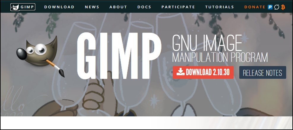 GIMP free Photo Editing software