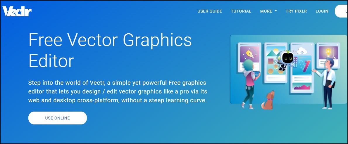 Vectr free graphic design software