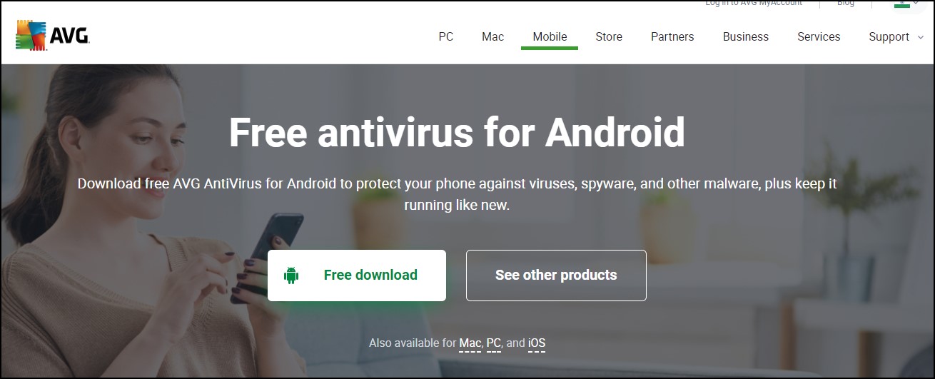 AVG antivirus app for android