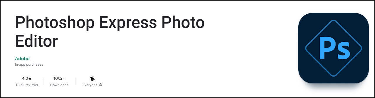 Adobe Photoshop Express Photo Editor Android App