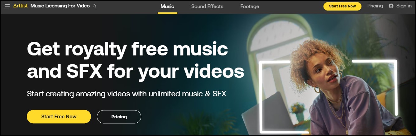 Artlist royalty-free music sites