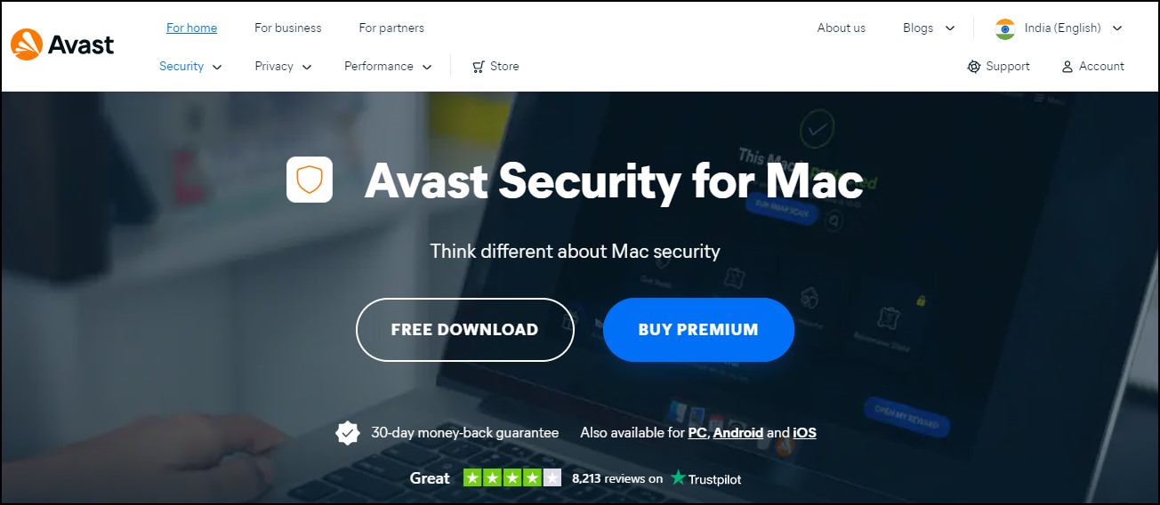 Avast free Antivirus for mac