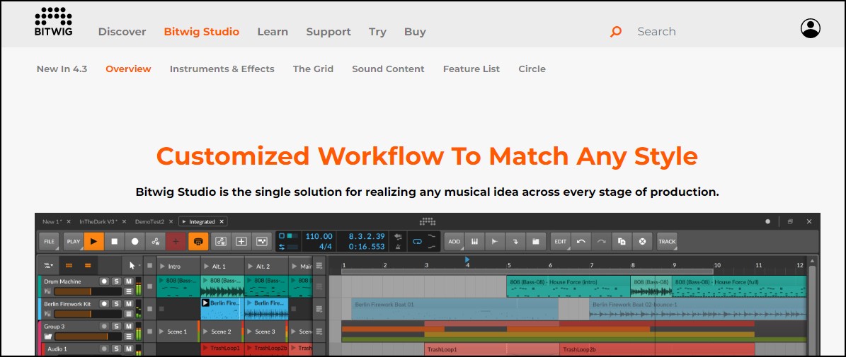 Bitwig beat making software