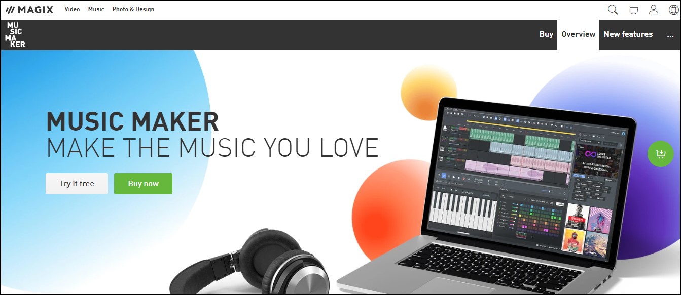 Magix Music Maker beat making software