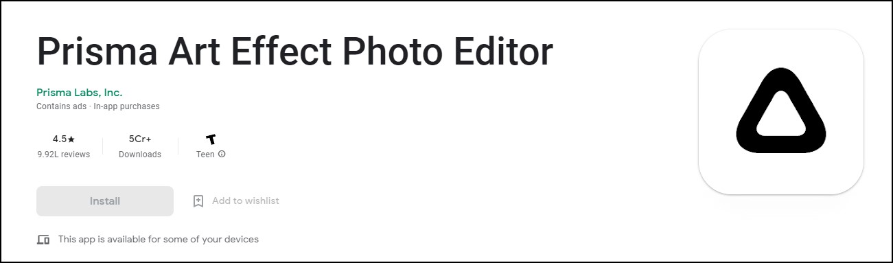 Prisma Art Effect Photo Editor Android App