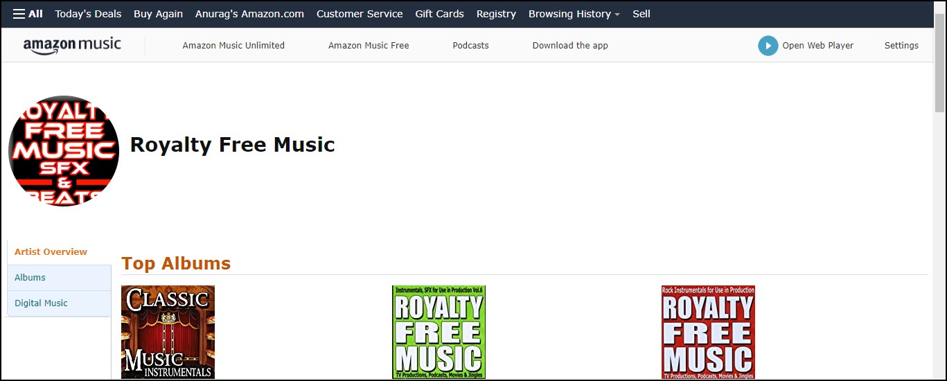 Amazonmusic royalty free music