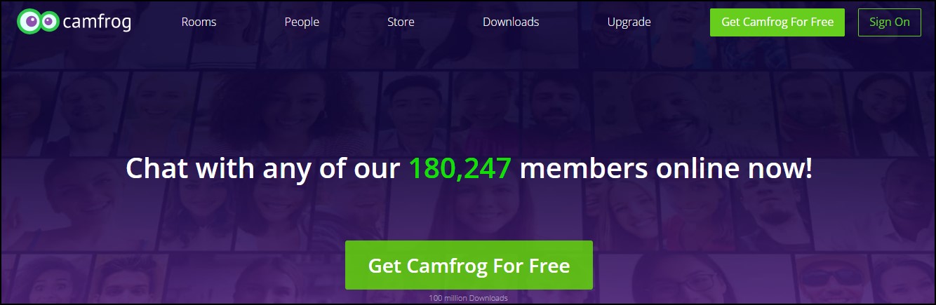 Camfrog free random video chats app