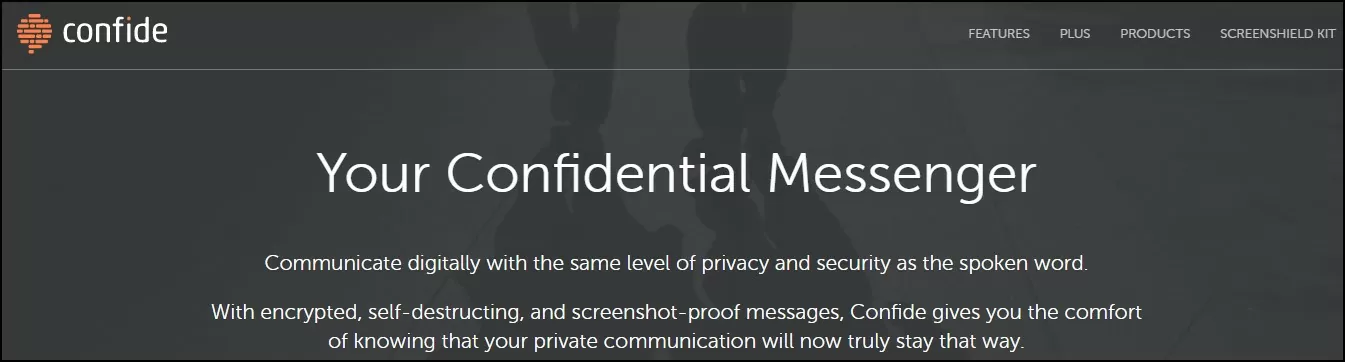 Confide secret messaging app