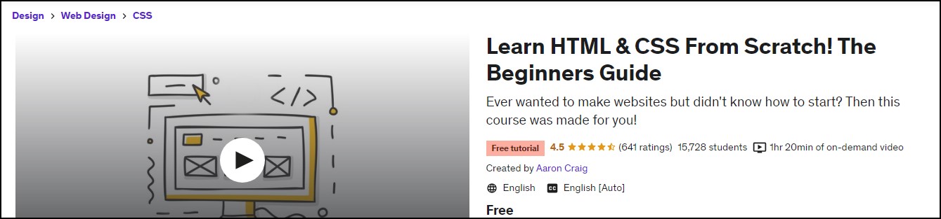 Learn HTML css from scratch the beginners guide udemy