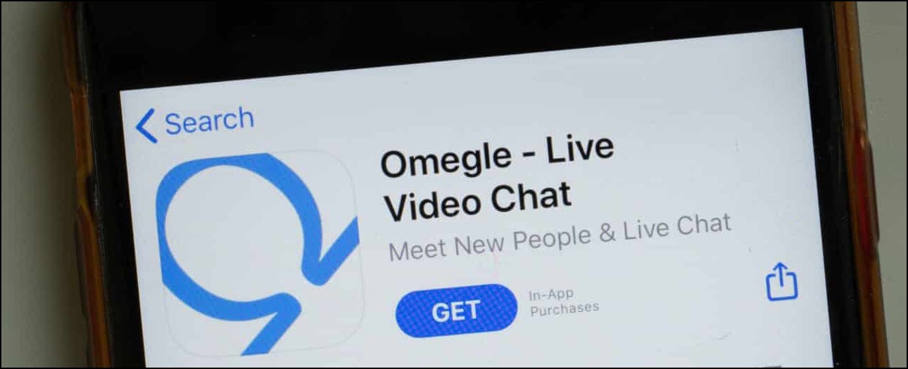 Omegle video chat app with strangers