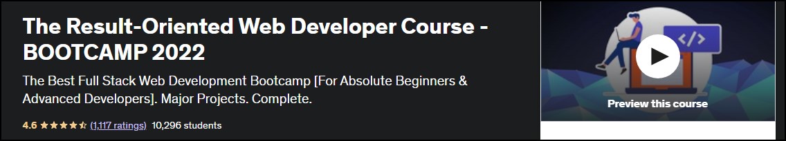 The result oriented web development course bootcamp udemy