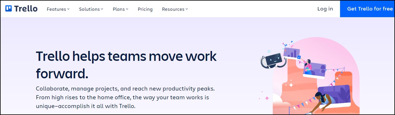 Trello free project management software