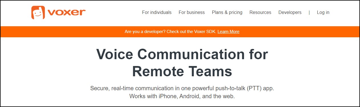 Voxer messaging app for iOS