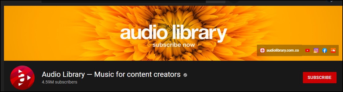 YouTube audio library