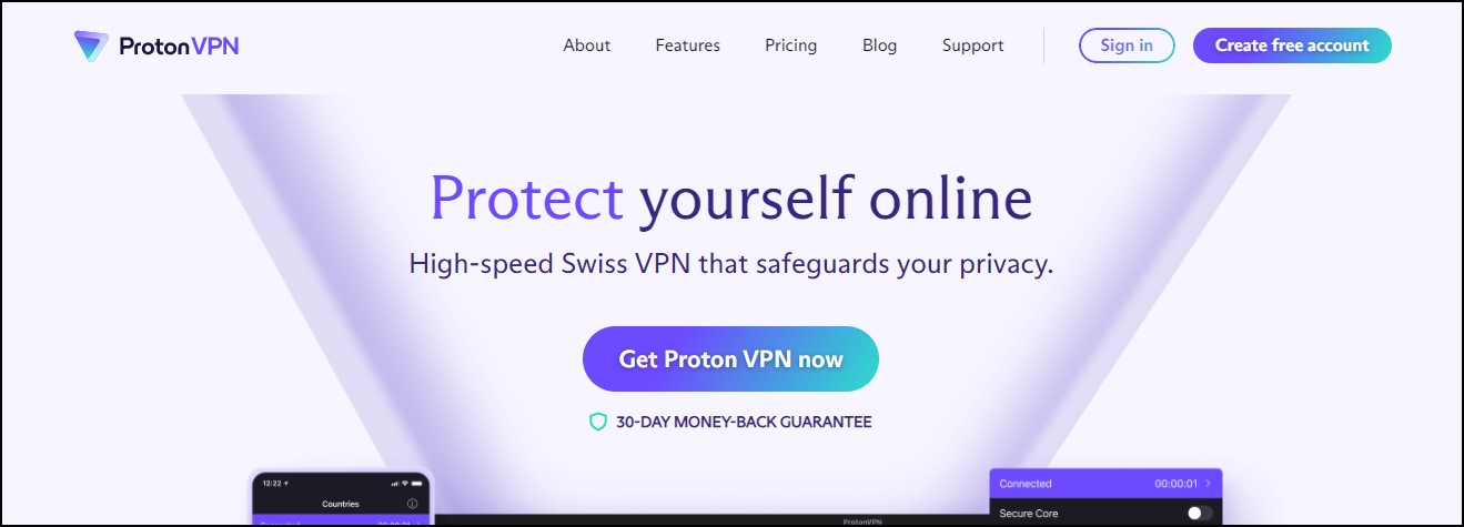 ProtonVPN best secure VPN