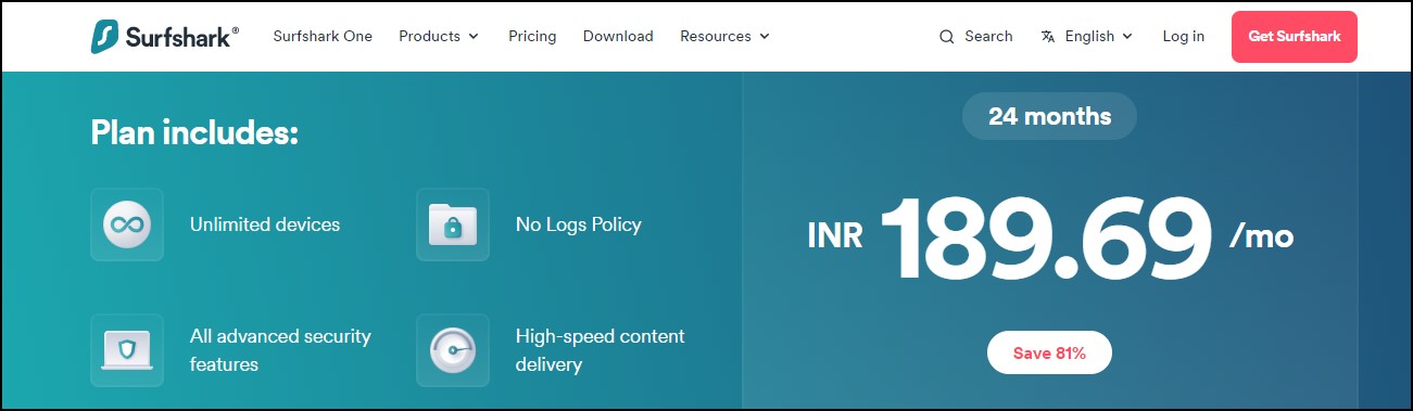 SurfShark no log VPN