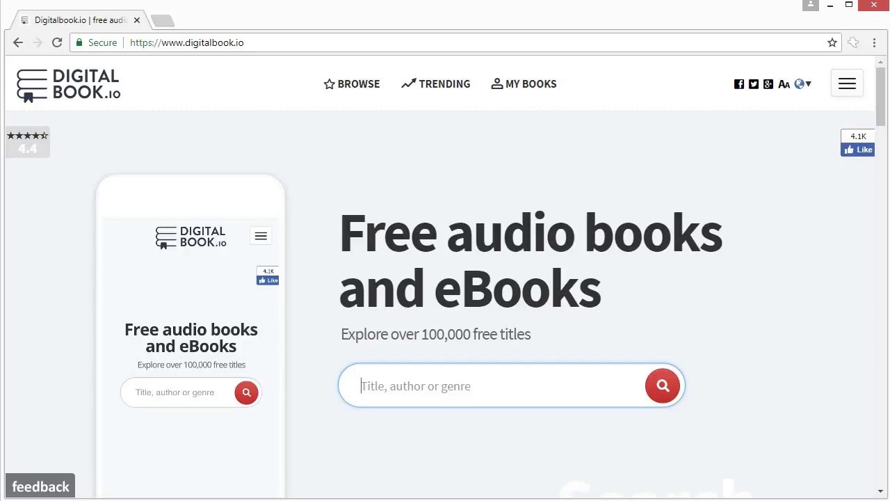 DigitalBook for audiobooks