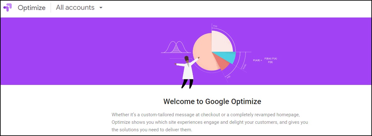 Google Optimize AB testing software